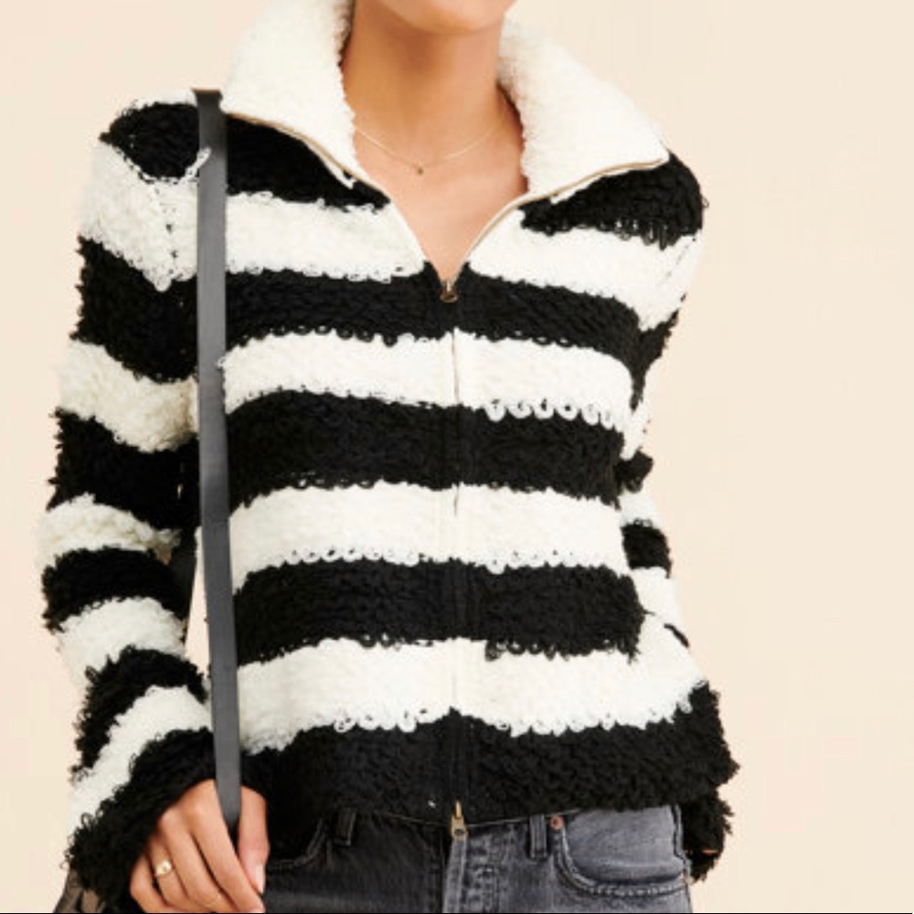 Saltwater Luxe Dorian Sweater Striped Black White